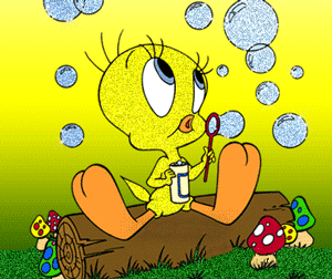 Gif Titi bulles